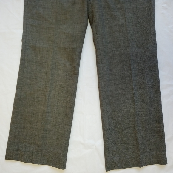 Ann Taylor Wool Tweed Gray Tan Trouser Dress Pants - Picture 3 of 8